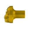 Vibrant Color Skull Air Valve Knob - Electric Yellow Side