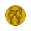 Vibrant Color Skull Air Valve Knob - Electric Yellow Face