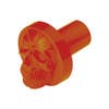 Vibrant Color Skull Air Valve Knob - Cadmium Orange Tilt