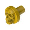 Vibrant Color Skull Air Valve Knob - Electric Yellow Tilt