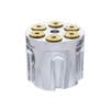 Vibrant Colored Gun Cylinder 13/15/18 Gearshift Knob - Liquid Silver