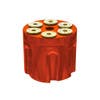 Vibrant Colored Gun Cylinder 13/15/18 Gearshift Knob - Cadmium Orange