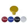 Vibrant Colored Deluxe Tractor Air Brake Knob With Stickers - Electric Yellow