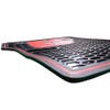 Freightliner Cascadia Rubber Floor Mats Red Flat Angle