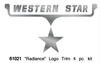 Western Star Hood Logo Trim Radiance