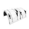 White Spray Master Poly Truck Fenders For 22.5" Or 24.5" Wheels