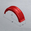 Minimizer Poly Truck Fenders For Single Tire Galvanized Color 161200 Series (Dimensions)