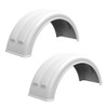 Minimizer Poly Truck Fenders For Single Tire 161200 Series - White
