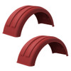 Minimizer Poly Truck Fenders For Single Tire 161200 Series - Red