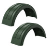 Minimizer Poly Truck Fenders For Single Tire 161200 Series - Green