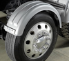 Minimizer Poly Truck Fenders For Single Tire Galvanized Color 161200 Series (Installed)