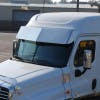 Freightliner Cascadia 17" Drop Visor Stainless Steel Close Up
