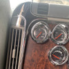 Small Chrome Gauge Cover With Visor On Truck