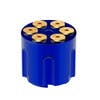 Vibrant Colored Gun Cylinder 9/10 Gearshift Knob - Indigo Blue