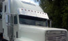 Freightliner FLD and Classic Condo Drop Visor Stainless Angle View
