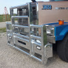 Western Star 4900 Punched Grill Insert With Snake Skin Holes Left Angle