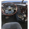 18" Chrome "Mudflap Girl" Steering Wheel (Installed In Cab; 1)