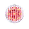 9 LED 2" Clearance Marker Light Flat - Red/Clear