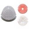 17 LED Beehive Style Cab Light Lens Clear Lens Red LED