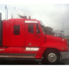 Freightliner Turbo Wing Kit for Standard Integral & Flat Top Sleepers - Red Truck Side View