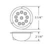 10 LED 4" Round STT Light - Deep Dish Diagram