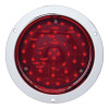 40 LED 4" Round STT And PTC Light - Deep Dish Red