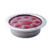 12 LED 4" Round STT Light - Bubble Lens And Deep Dish Side
