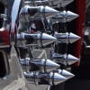 Chrome V Spike Push On Lug Nut Covers On Truck