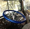 Classic Blue 18" Steering Wheel In Truck 