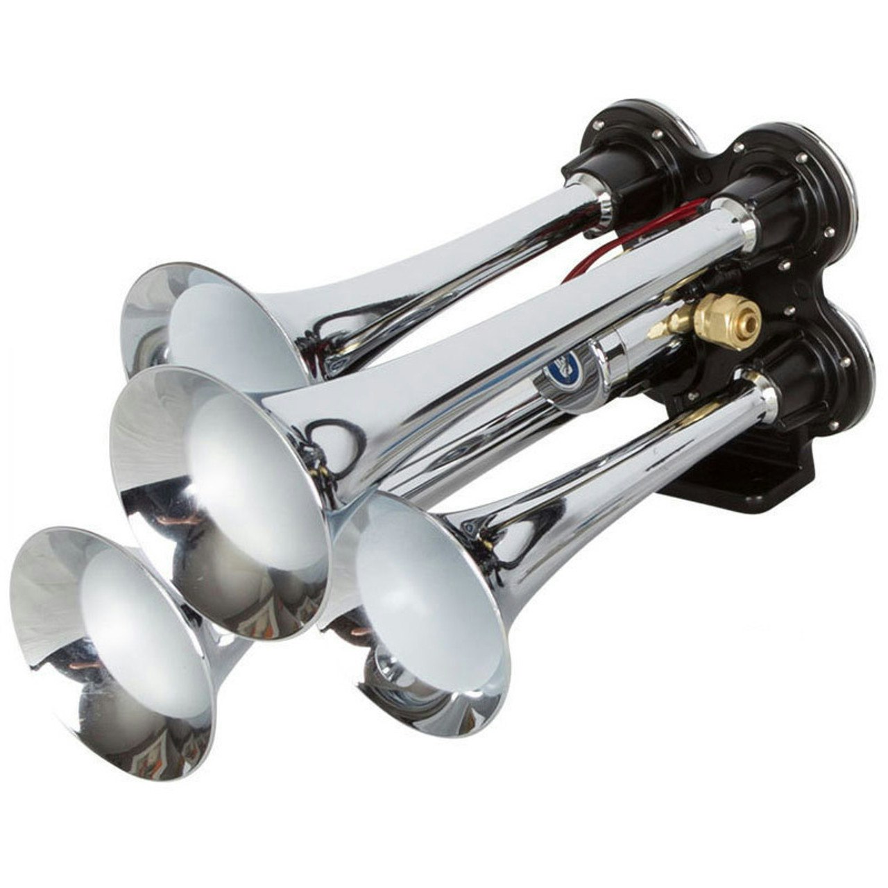 Universal Chrome 5 Trumpet Train Horn Raney's Truck Parts