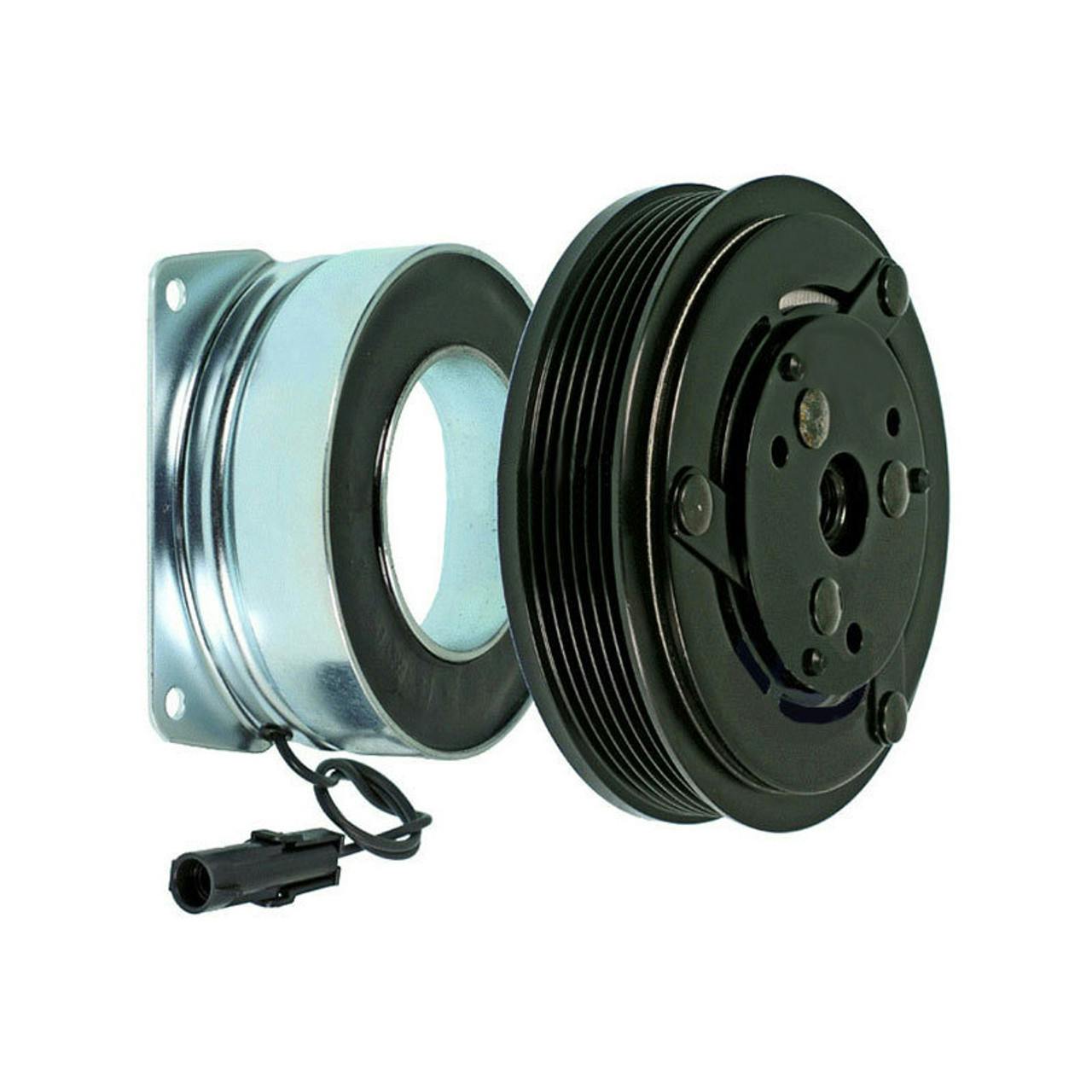 York Style AC Compressor With Clutch 1 Wire ET210L Aftermarket Raney