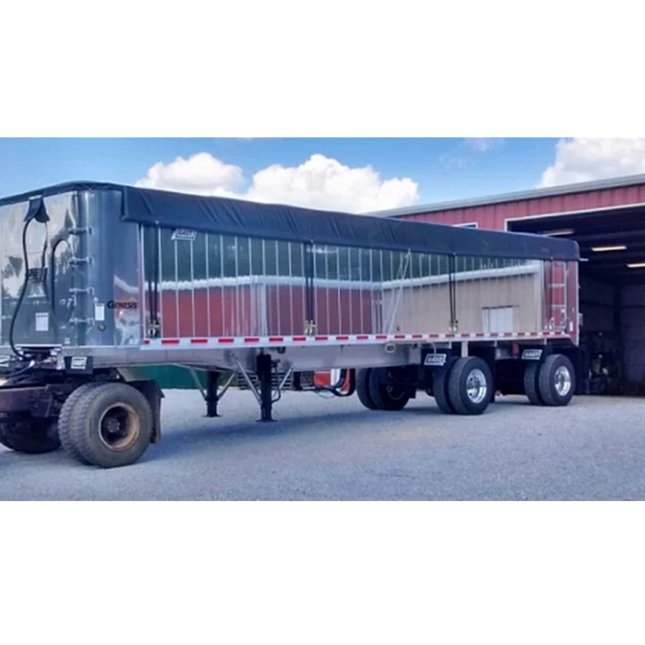 Standard Side Roll Tarp Mount System For Trailers With Tarp Bows