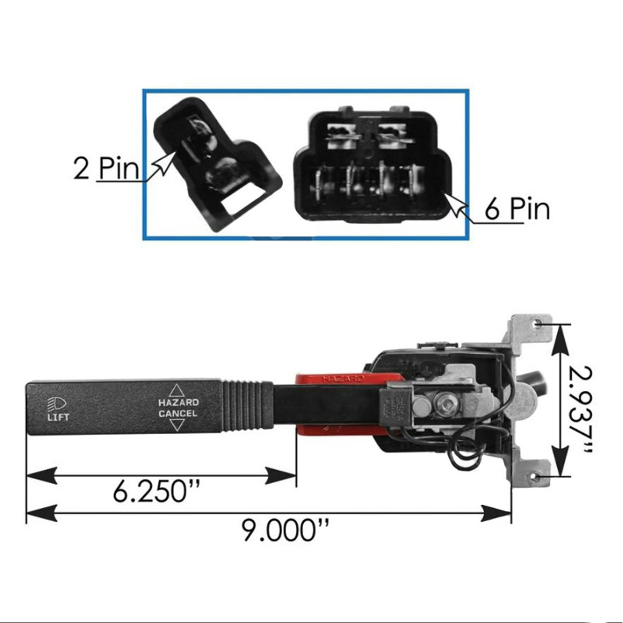 Kenworth T600 T200 W900 Turn Signal Multifunction Switch Raney's