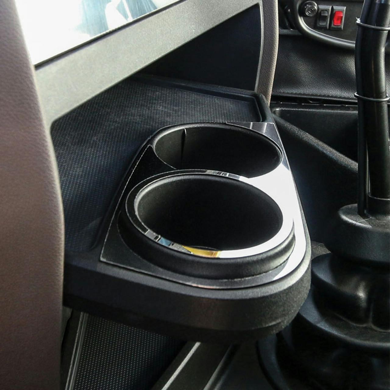 Freightliner Cascadia Stainless Steel Cup Holder Lighter Plug Surround