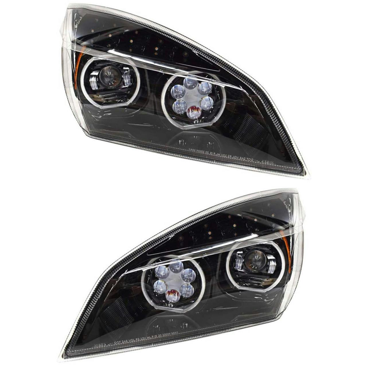 Freightliner Cascadia Blackout Headlights A6601405002 A6601405003