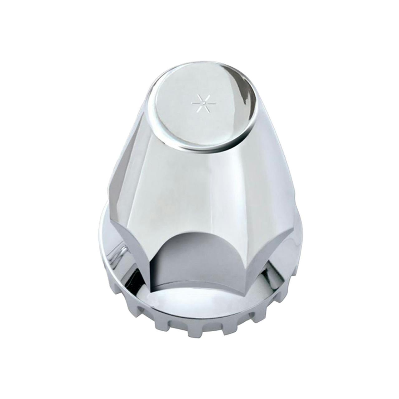 Complete Chrome Pointed Axle Cover Kit with 33mm ThreadOn Lug Nut Covers Raney's Truck Parts
