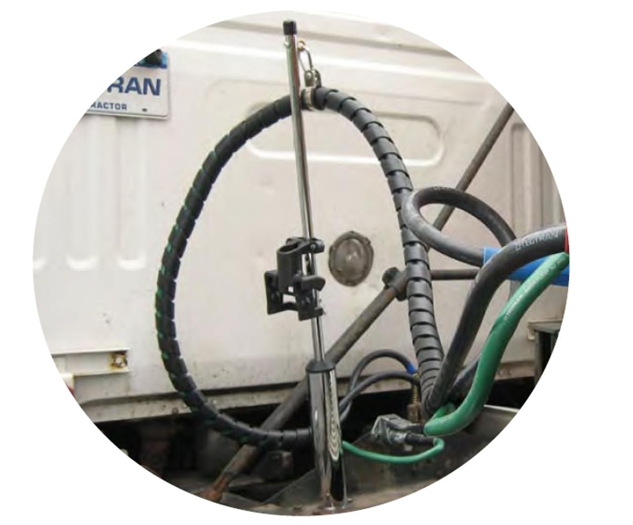 Swivel Pogo Stick Pipe w/ Hose & Cable Holder Raney's Truck Parts