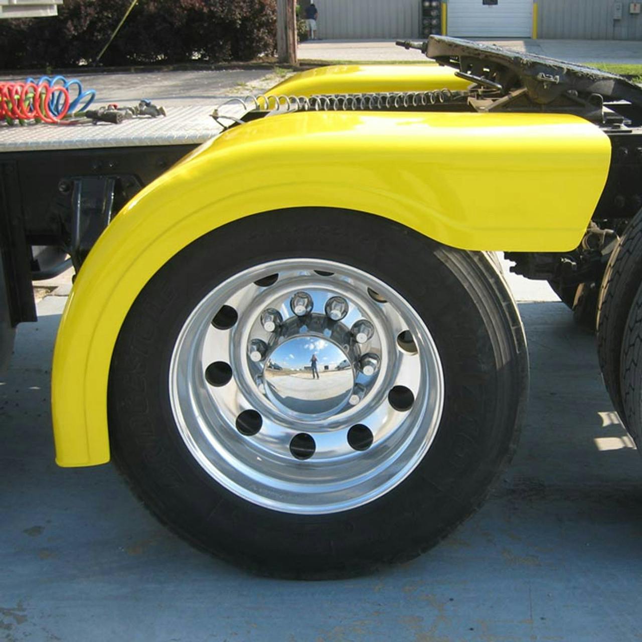 Semi Truck Fiberglass Half Fender Set With Brackets Raney's Truck Parts