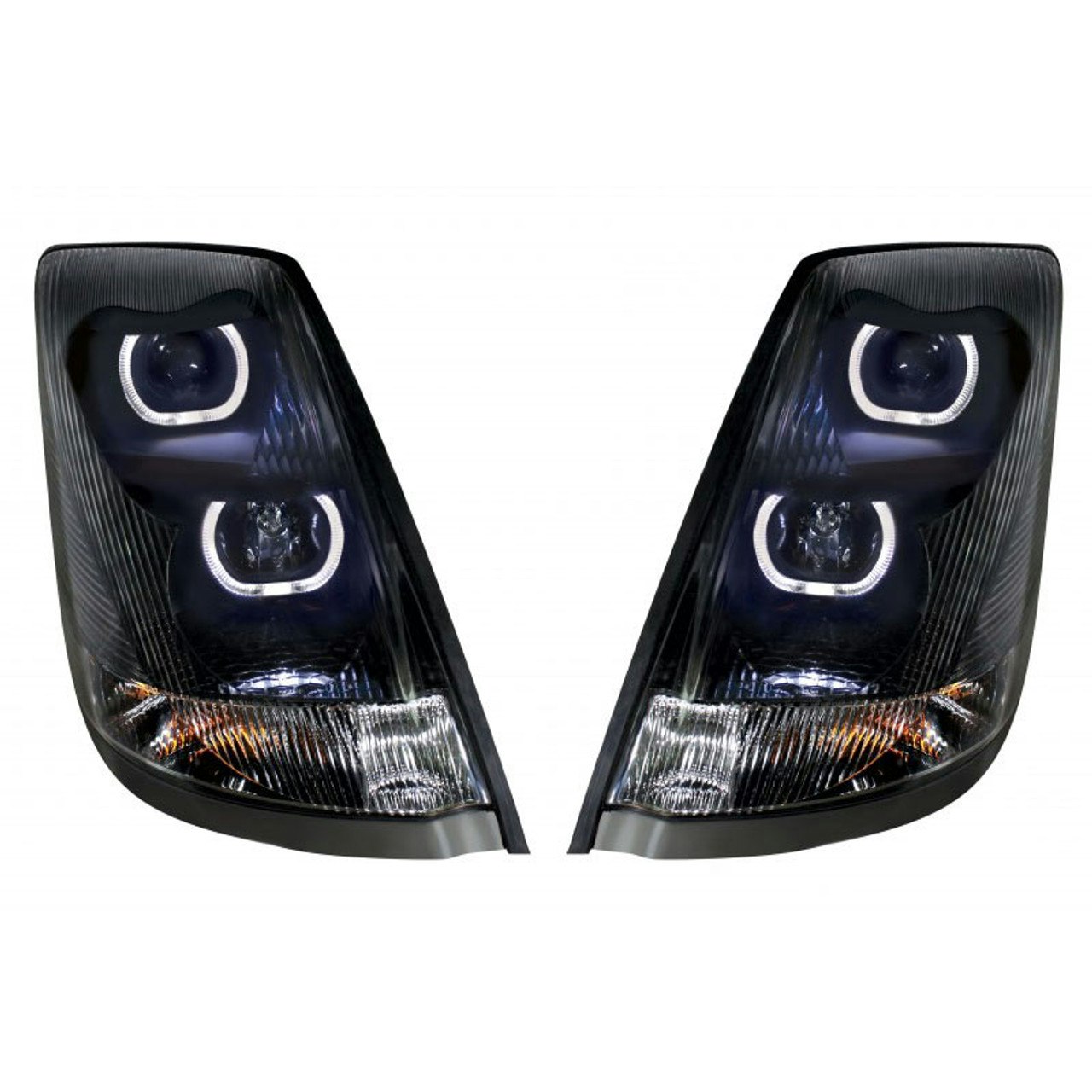 Volvo VNL  VT Blackout Projection Headlights With LED Bar 2004-2018  Raney's Truck Parts