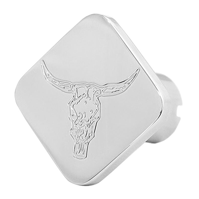 Engraved Bull Skull Tractor Trailer Air Brake Knob Raney's Truck Parts