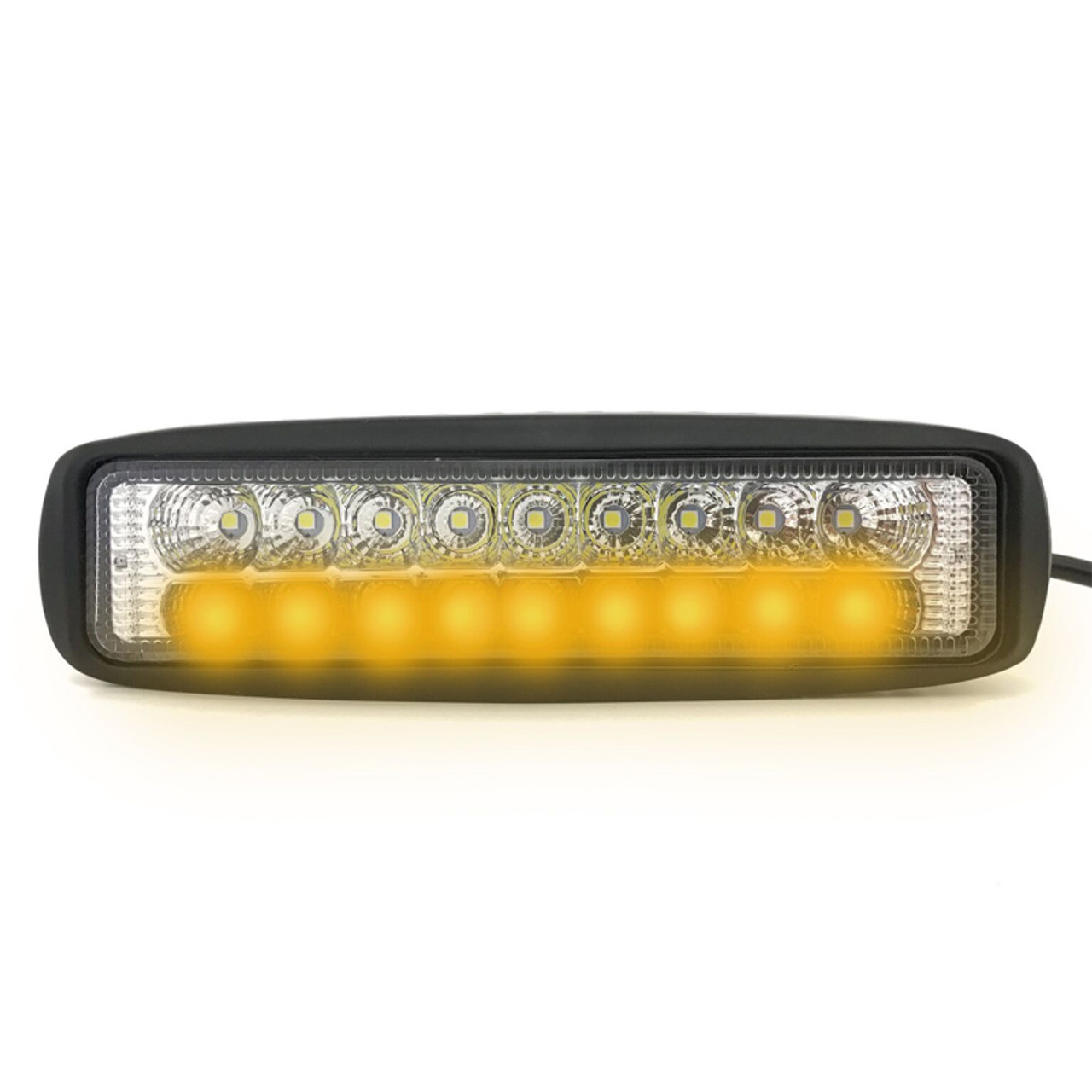 Dual Function Amber And White Slim LED Fog Light