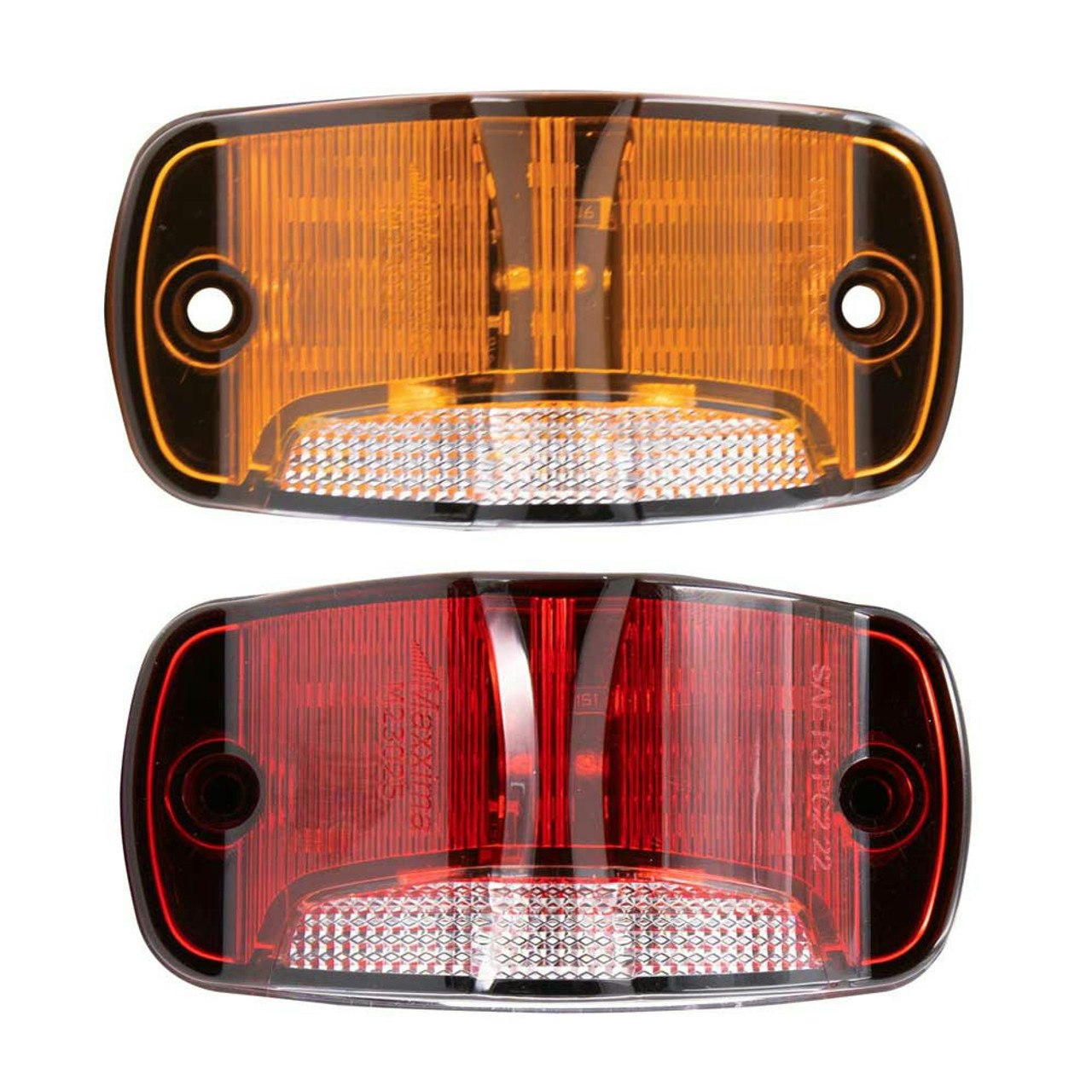 LED 4" Rectangular Clearance Marker Light With White Ground Light By Maxxima - Truck Parts