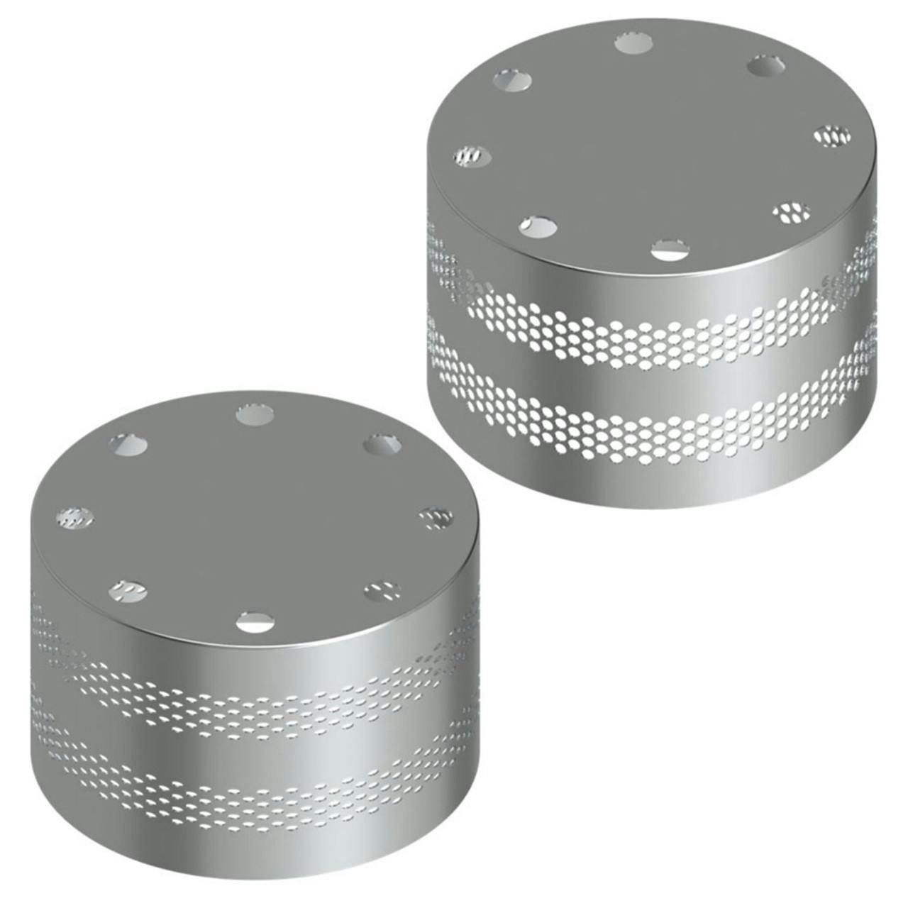 Rear Drive Axle Hub Cover With Flat Top PushOn Lug Nut Covers by Iowa