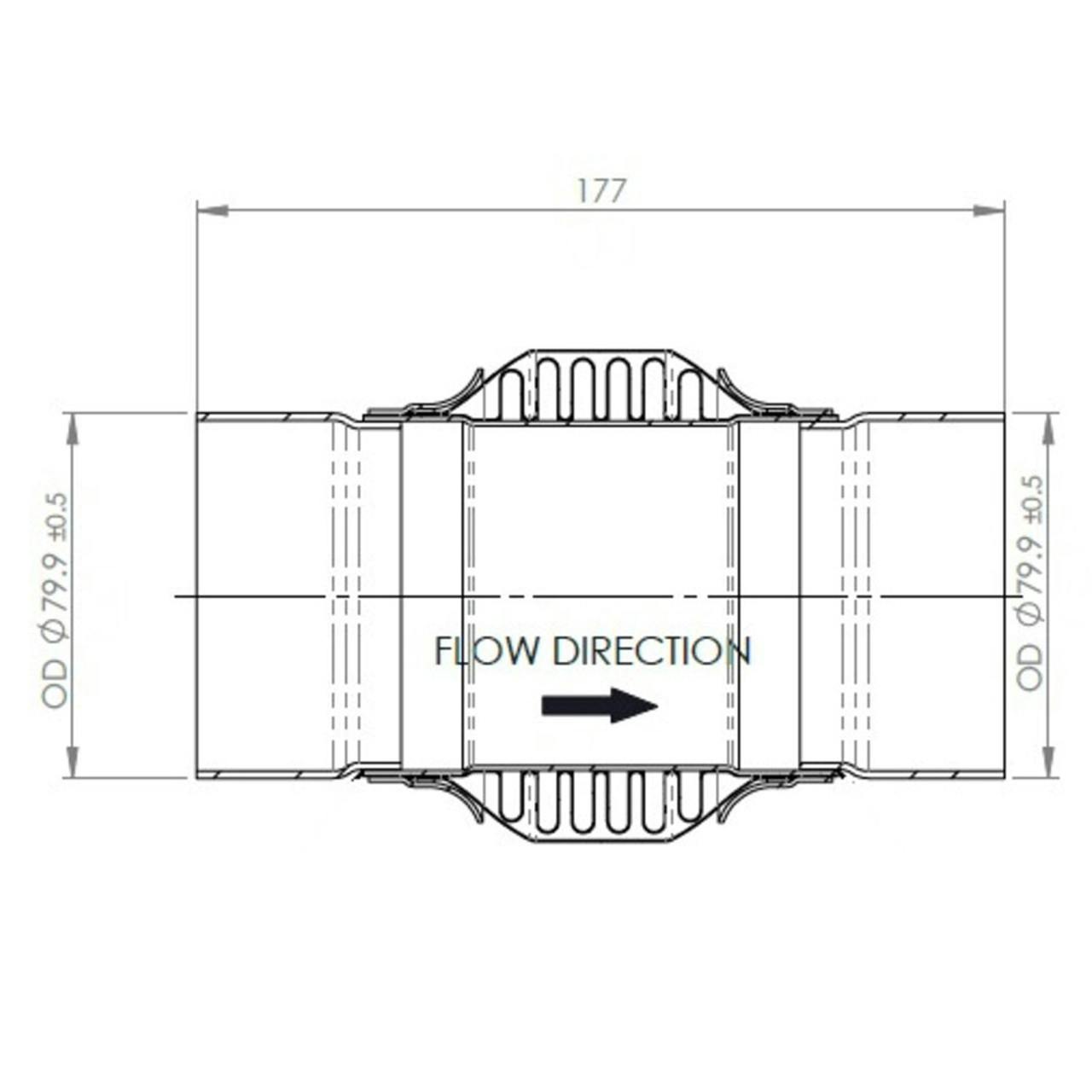 Heavy Duty Exhaust Bellow Flex Pipe Raney's Truck Parts