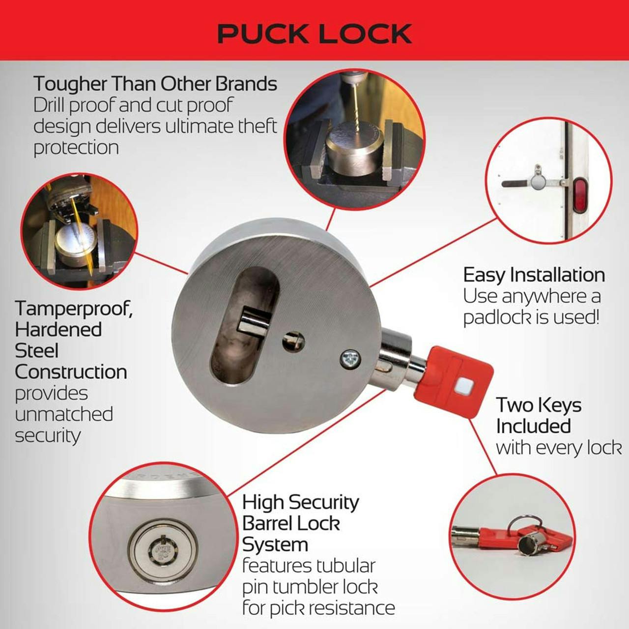 High Security AntiTheft Puck Lock Raney's Truck Parts