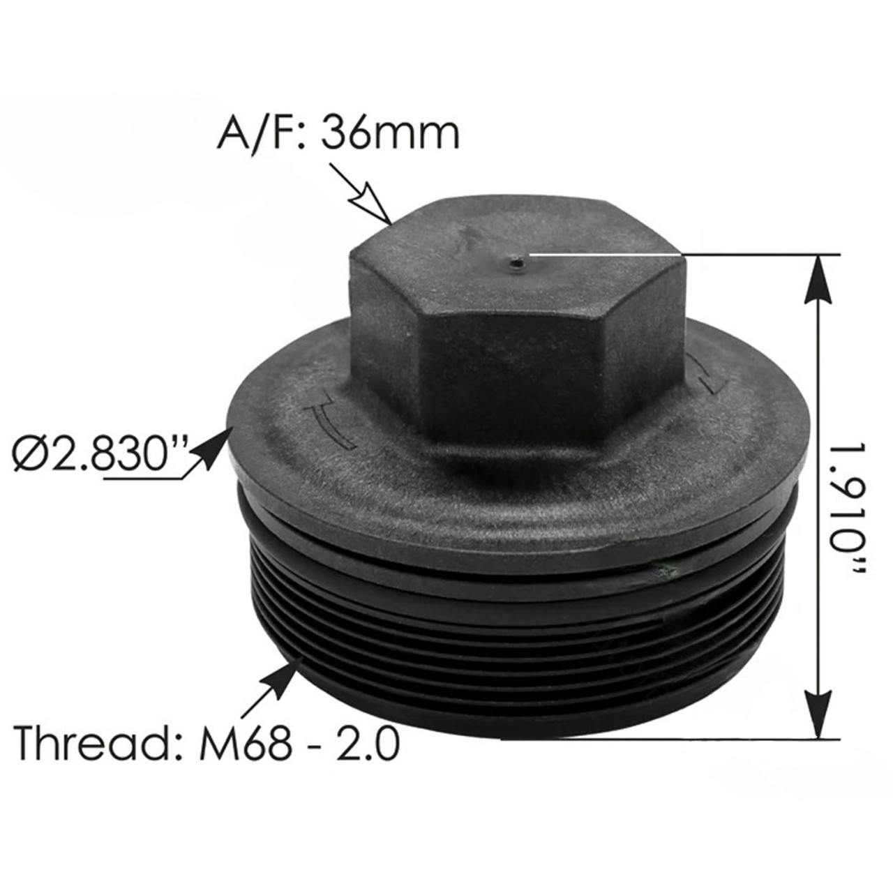 Freightliner Cascadia Fuel Filter Cap & ORing Kit A4700921608 Raney