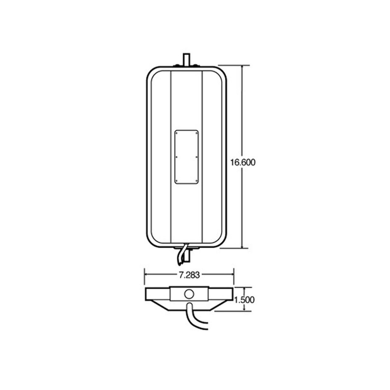 West Coast Heated Stainless Steel Mirror 97827 Raney's Truck Parts