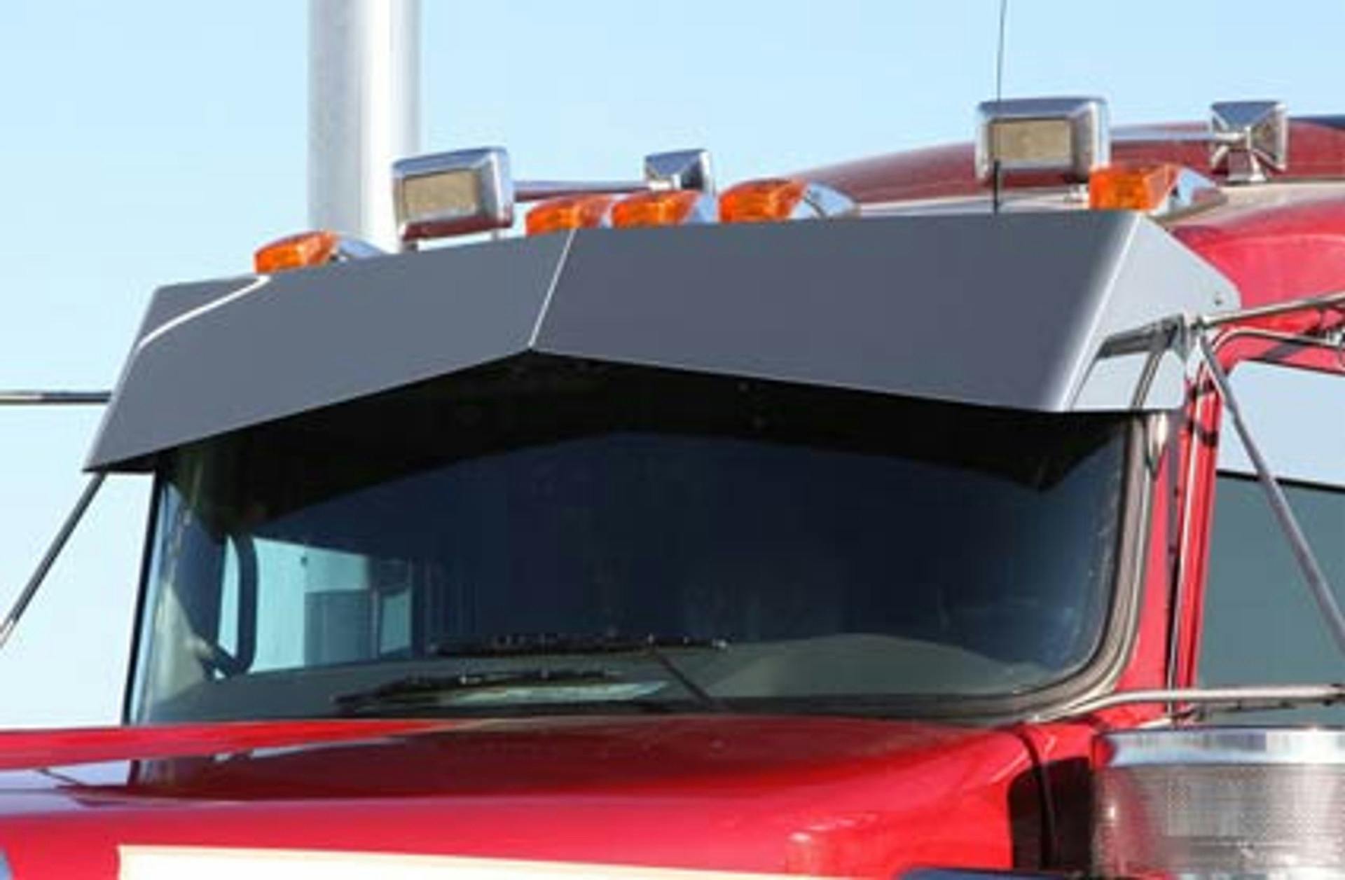 Kenworth T680 T880 Blind Mount Untie Drop Visor With M1 Lights By