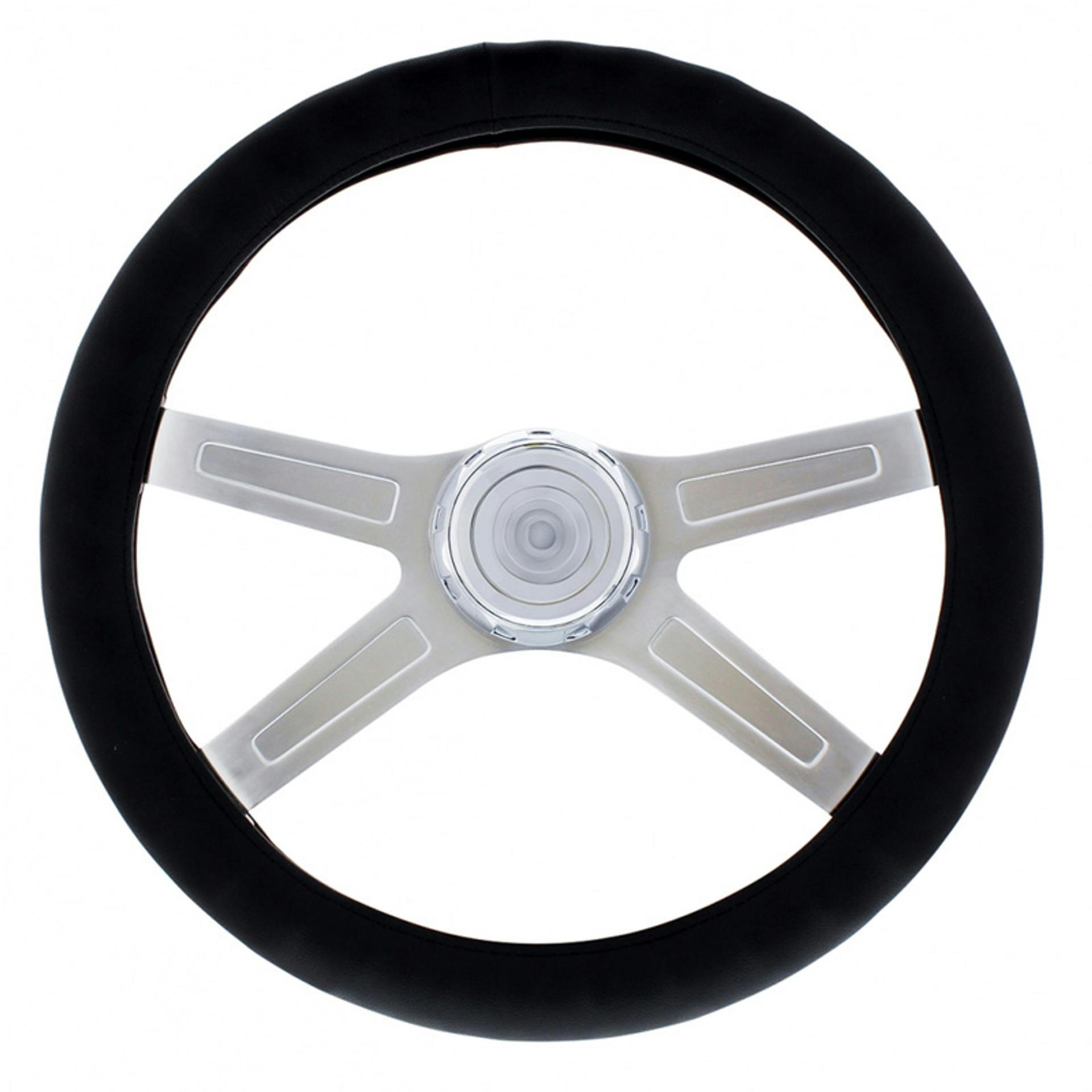 Universal 18" Dark Brown Leather Steering Wheel Cover Raney's Truck Parts