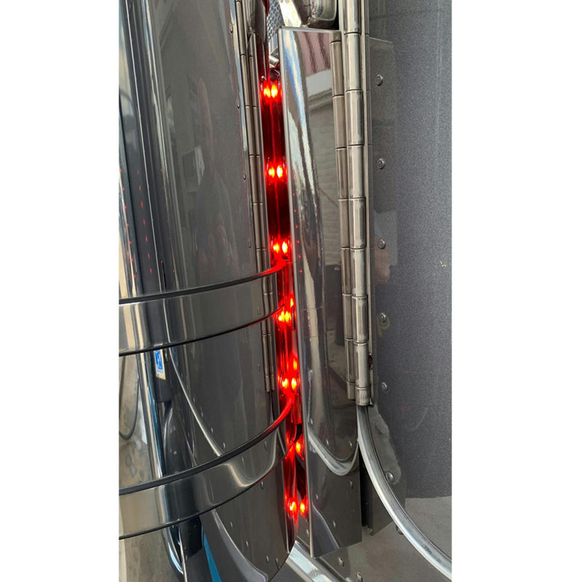 Peterbilt 379 389 Rear Air Cleaner Light Bar With 12 2" Red LEDs